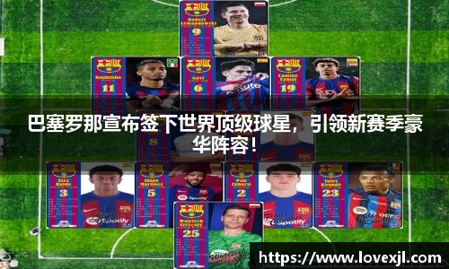 巴塞罗那宣布签下世界顶级球星，引领新赛季豪华阵容！