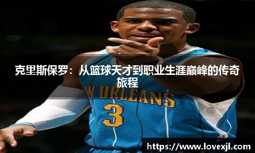 克里斯保罗：从篮球天才到职业生涯巅峰的传奇旅程