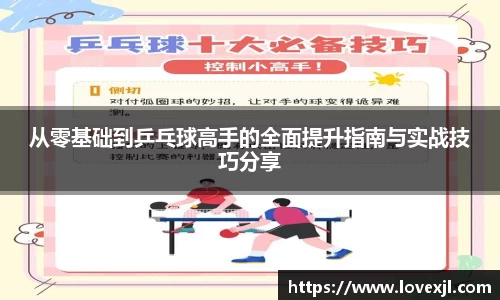从零基础到乒乓球高手的全面提升指南与实战技巧分享